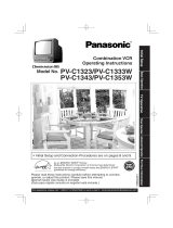 Panasonic TV VCR Combo PV C1343 User manual