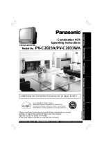 Panasonic TV VCR Combo PV-C2023A User manual