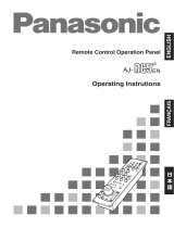 Panasonic Universal Remote AJ-RC5 User manual