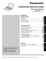 Panasonic Personal Computer CF-T7 User manual