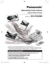 Panasonic Photo Printer KX-PX20M User manual
