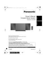 Panasonic Portable Stereo System SCHC58 User manual