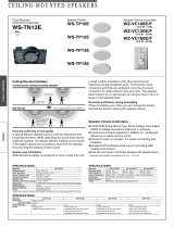 Panasonic Speaker WS-TP14E User manual