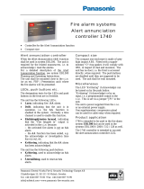 Panasonic Smoke Alarm 1740 User manual