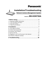 Panasonic Security Camera BB-HGW700A User manual