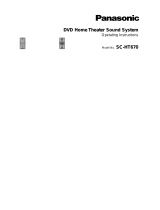 Panasonic Speaker System SC-HT670 User manual