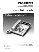 Panasonic KX-T7030 User manual