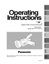 Panasonic AGDVC30P - 3 CCD DV CAMCORDER User manual