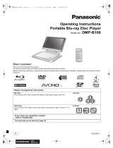 Panasonic Blu-ray Player DMP-B100 User manual