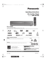 Panasonic Blu-ray Player DMP-BD70V User manual