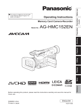 Panasonic AG-HMC152EN User manual