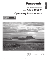 Panasonic Car Stereo System CQ-C1505W User manual