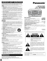 Panasonic Clock Radio RC-CD300 User manual
