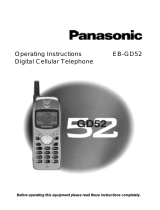 Panasonic Cell Phone EB-GD52 User manual