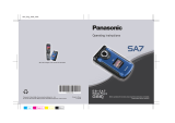 Panasonic SA7 User manual