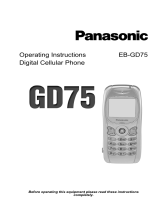 Panasonic Cell Phone EB-GD75 User manual