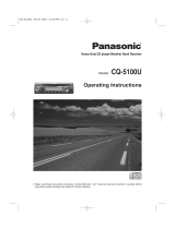 Panasonic CD Player CQ-5100U User manual