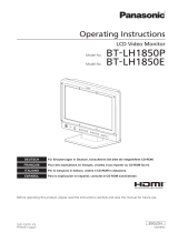 Panasonic Car Video System BT-LH1850P User manual