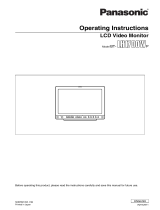 Panasonic Car Video System BT-LH1700WP User manual