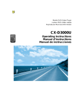 Panasonic Car Video System CX-D3000U User manual