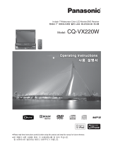 Panasonic Car Video System CQ-VX220W User manual