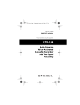 Panasonic Cassette Player CTR-114 User manual