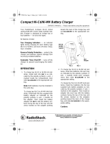 Radio Shack Battery Charger Battery Charger User manual