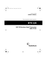 Radio Shack BTX-124 User manual