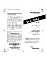 Radio Shack FRS-105 User manual