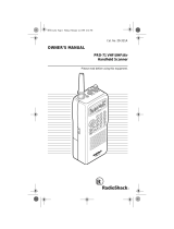 Radio Shack PRO-71 User manual