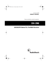 Radio Shack Stereo Receiver DX-396 User manual