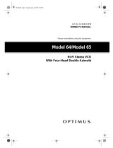 Optimus 65 User manual