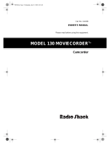 Radio Shack Camcorder 16-830 User manual