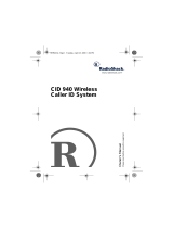 Radio Shack CID 940 User manual