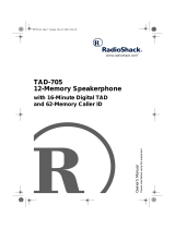 Radio Shack Conference Phone TAD-705 User manual