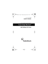 Radio Shack TRAVEL SLEEP MACHINE 63-974 User manual