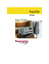 Raymarine Two-Way Radio Ray215e User manual