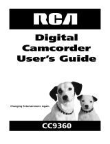 RCA Camcorder CC9360 User manual