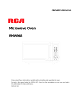 RCA Microwave Oven RMW948 User manual