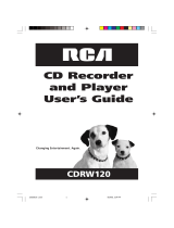 RCA CDRW10 User manual