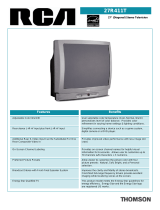 RCA CRT Television 27R411T User manual
