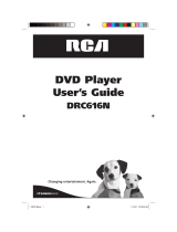 RCA DVD Player DRC616N User manual