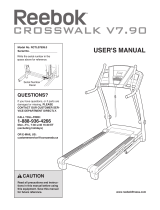 Reebok Crosswalk V 7.9 Treadmill User manual