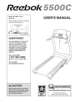 Reebok 5500c Treadmill User manual