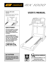 Reebok Treadmill RBTL12910 User manual