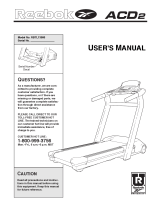 Reebok Fitness Treadmill RBTL13980 User manual