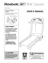 Reebok Rx9200 Treadmill User manual