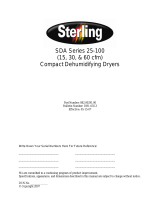 Sterling SDA Series 25-100 15 cfm User manual