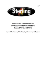 Sterling BP1012 User manual