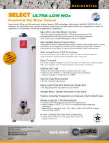 State Industries RESIDENTIAL GAS WATER HEATERS User manual